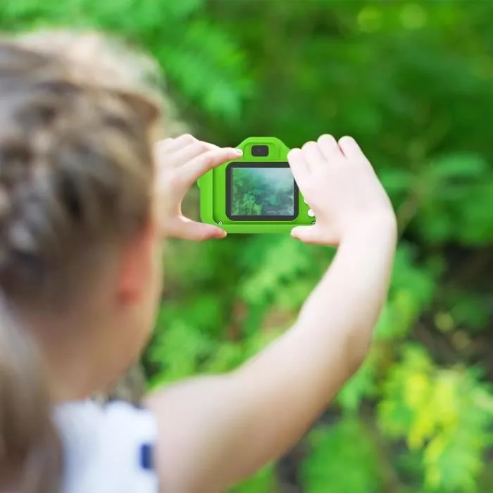 Appareil Photo Pour Tout-Petits, Appareil Photo Numérique Dinosaure Pour Enfants, Double Caméra Hd 4800 W 1080 P, Caméra Vid[h1721]-2