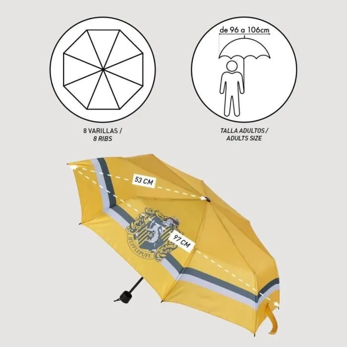 HARRY POTTER - Poufsouffle - Parapluie Pliable 53 cm-3