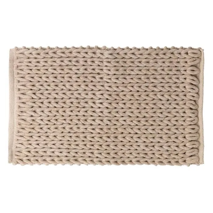 5five - tapis de bain 50x75cm "colorama" beige naturel-0