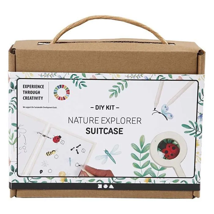 Kit créatif - Valise d'exploration nature - Enfant - Beige et vert-0