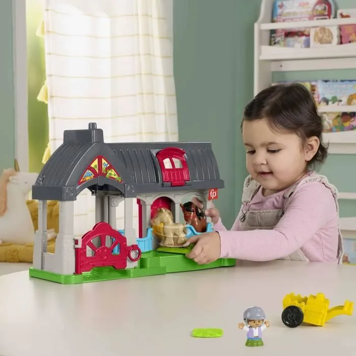 FISHER-PRICE Little People-L’écurie des Joyeux Chevaux avec 6 éléments - Fisher-Price - HWR84-3