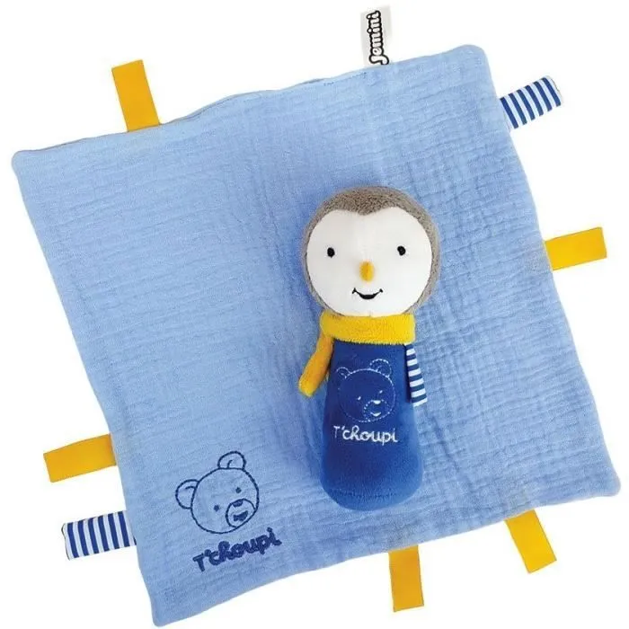 T'choupi Baby Coffret Naissance avec Doudou et Peluche Hochet +/- 25 cm - JEMINI - Idéal pour un cadeau de naissance.-2