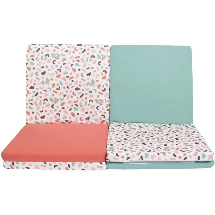 Maxi tapis d'éveil Malin - TINEO - Tapis évolutif 5-en-1 - 180 x 120 cm - Géométrique / Animaux rigolos-4