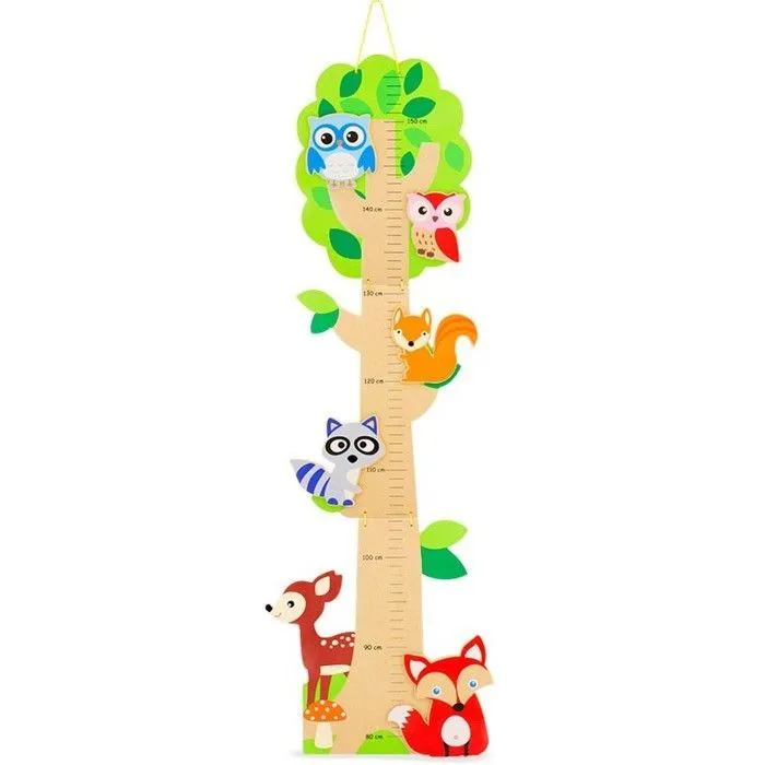 Toise Animaux de la forêt - ULYSSE COULEURS D'ENFANCE - Pour mesurer les enfants de 80 cm à 1m55-1