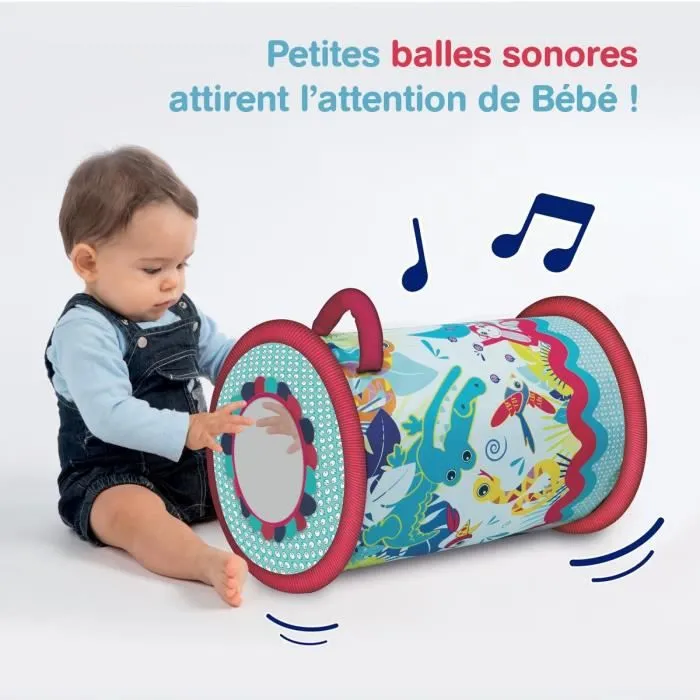 Rouleau de bébé LUDI - Tissu, polyester et PVC - 40 x 27 cm - A partir de 6 mois-5