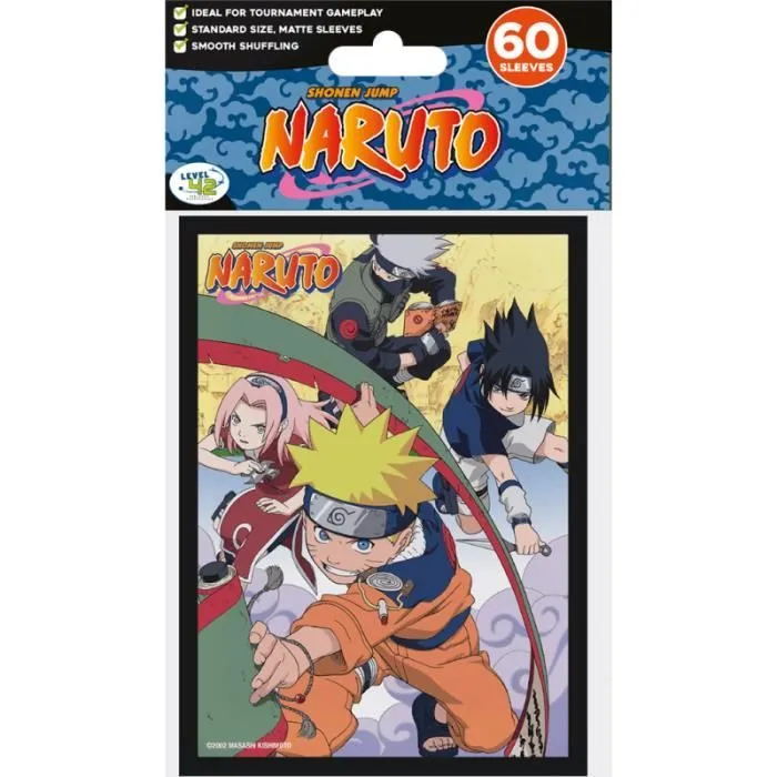 Pochettes de protection pour cartes - AC-DÉCO - Konoha Team - Blanc - Couleurs vives - Lot de 60 protège-cartes-0
