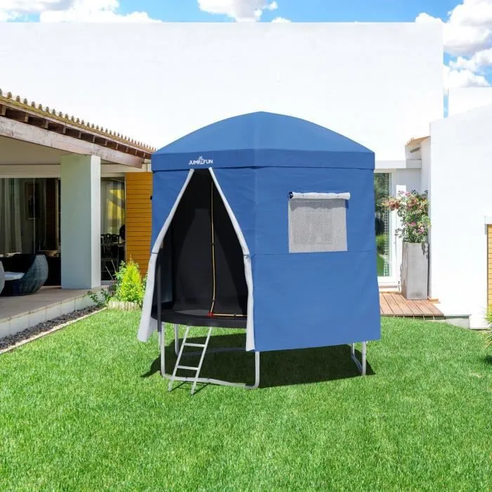 Tente camping et cabane pour trampoline 8FT-244cm - Bleu-1
