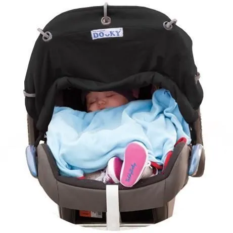 THE ORIGINAL DOOKY Pare-Soleil Noir pour promener Bébé-3