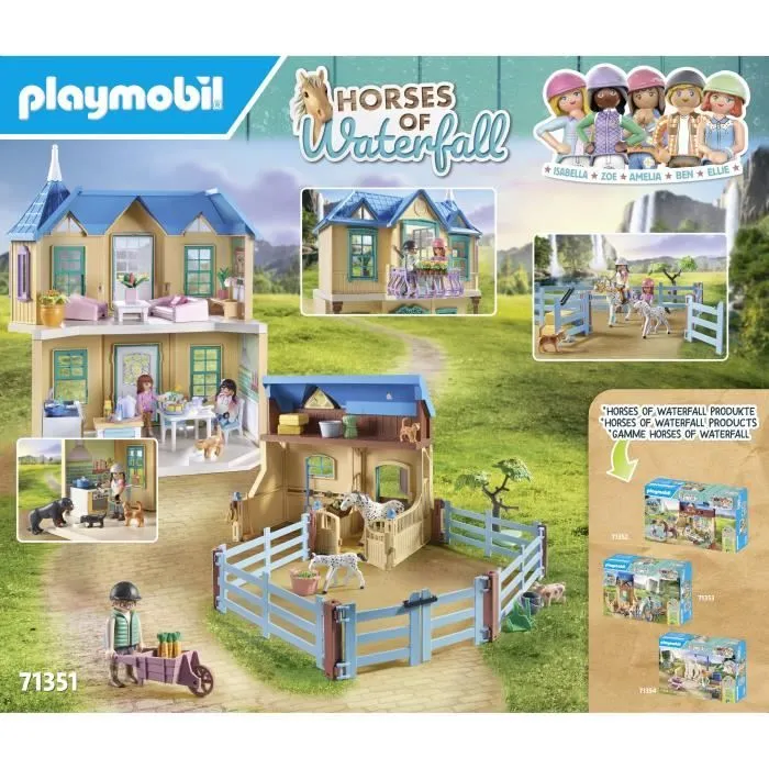 PLAYMOBIL 71351 Ranch de la cascade - Horses of Waterfall - 264 pièces - Dès 5 ans-7