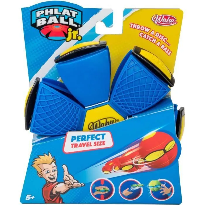 Phlat Ball Junior Blue - Jeu d'extérieur - GOLIATH - Disque qui se transforme en balle-0