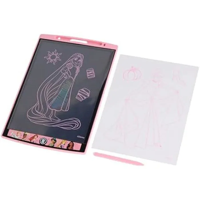 Tableau LCD Disney Princesse - DISNEY - Modèle Regenboog - 3 ans et plus - 225g - Inclus 1 batterie CR2032-0