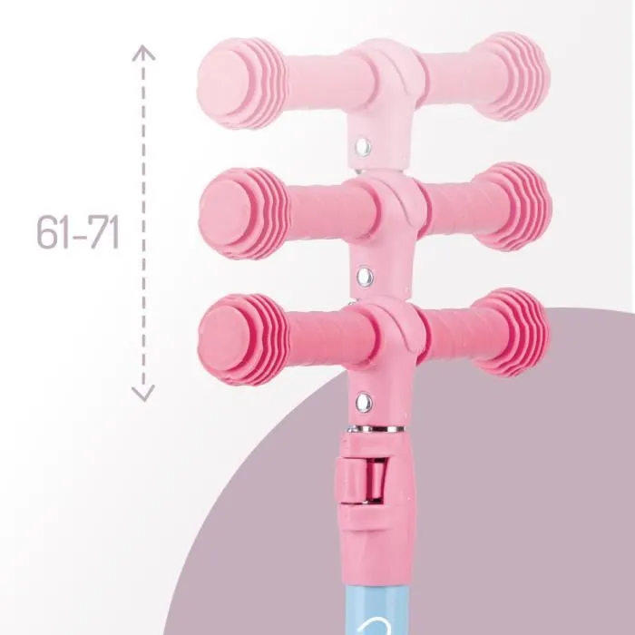 Trottinette BeBe MoMi KIURU 2-en-1 Rose - Réglage en hauteur - LED - 3 Roues - ABEC7-1