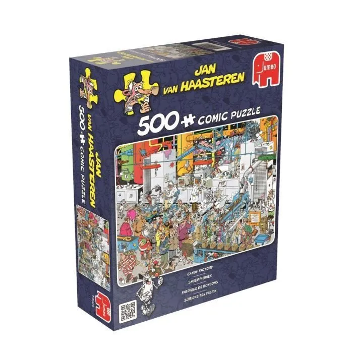 Puzzle 500 pièces Jan Van Haasteren - Fabrique de Bonbons-1