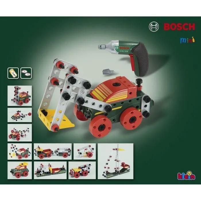 KLEIN - Set de construction Bosch Multitech avec visseuse électronique Ixolino II-1