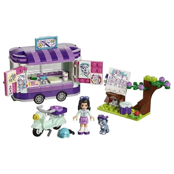 LEGO® Friends 41332 Le stand d'art d'Emma-1