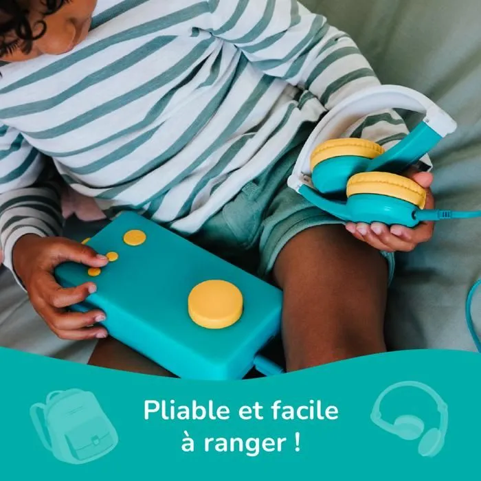 Console éducative - Lunii - Pack accessoires pour Ma Fabrique à Histoires - Casque audio Octave et Coque Odile de protection Verte-1