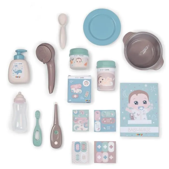 SMOBY - Baby Nurse Grande Maison des Bébés - Cuisine, Salle de Bain et Chambre - Fabriqué en France-4