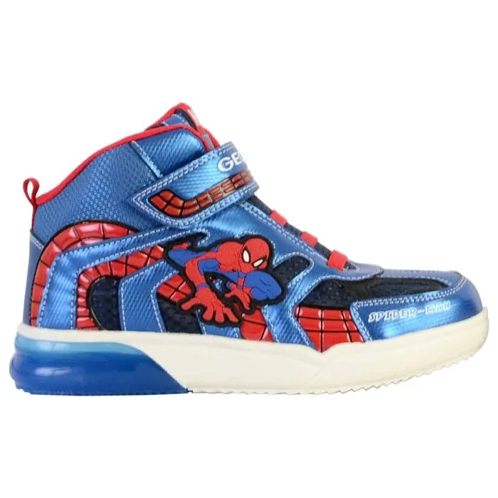 Basket Montante Enfant - Geox - Grayjay - Scratch - Bleu - Spider-Man-1