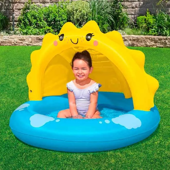 Piscinette avec auvent gonflable Sunny Days™-1