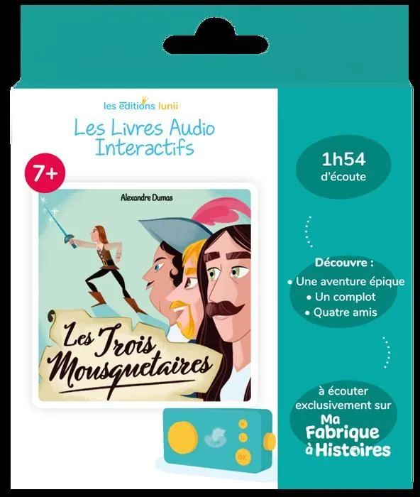 Pack 3 livres audio interactifs - Lunii - dès 7 ans - À écouter sur la conteuse Ma Fabrique à Histoires - Mago-3