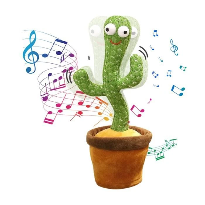 Simulation De Musique Plante En Peluche Poupée Peluche Douce 120 Chansons  Anglaise Danse Cactus Jouets M3469 1 Du 11,79 €