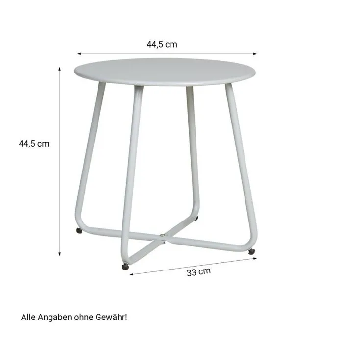Ensemble salon de jardin - Essentiel - Gris - Table rectangulaire - 2 chaises - Bois-3