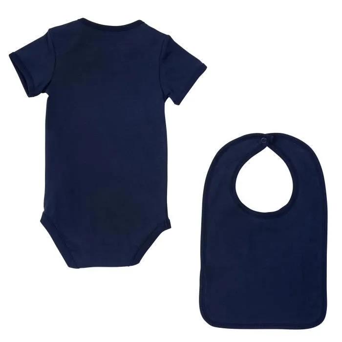 Body + bavoir bébé garçon PSG - Collection officielle PARIS SAINT GERMAIN-1
