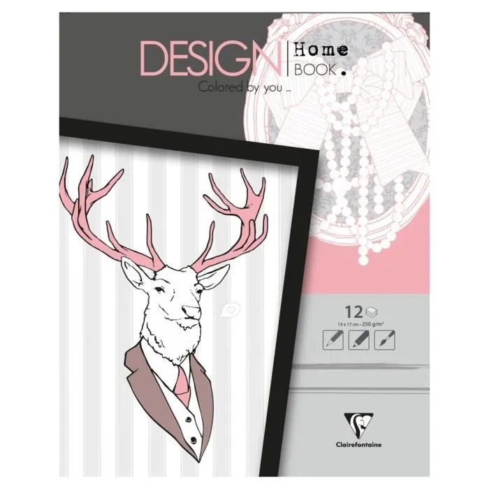 LIVRE DE COLORIAGE DESIGN HOME BOOK VERSAILLES-0