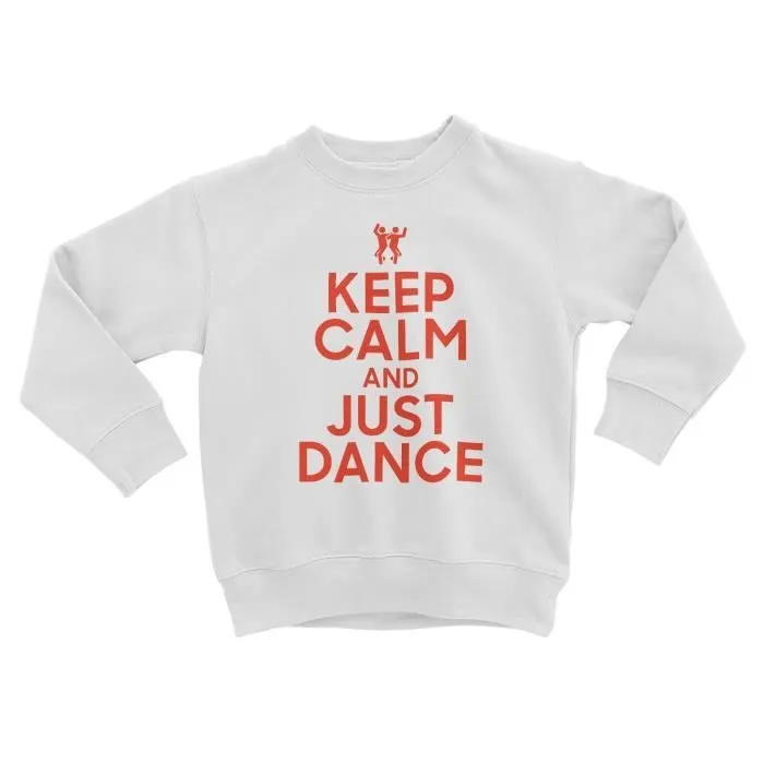 Sweatshirt - FABULOUS - Keep Calm and Just Dance - Blanc - Manches longues - Mixte-0