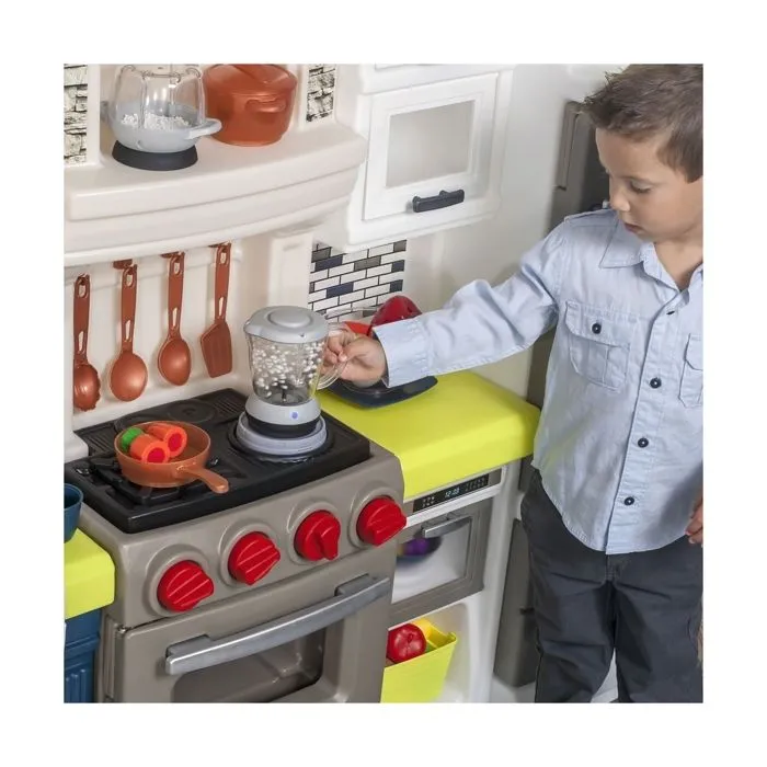 Cuisine Enfant Elegant Edge - STEP2 - Plastique Roto-Moulé - 78 Pièces - Blanc-5