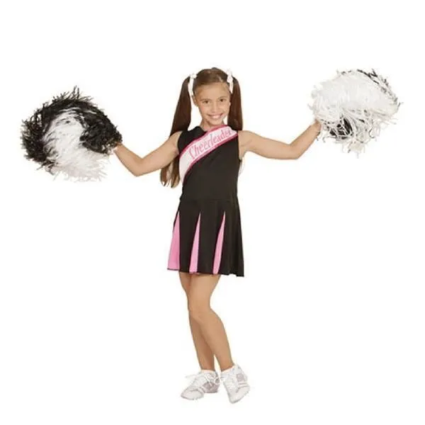 Déguisement Cheerleader Rose et Noir - WIDMANN - Taille 11/13 ans - Pour Danse et Spectacle-3