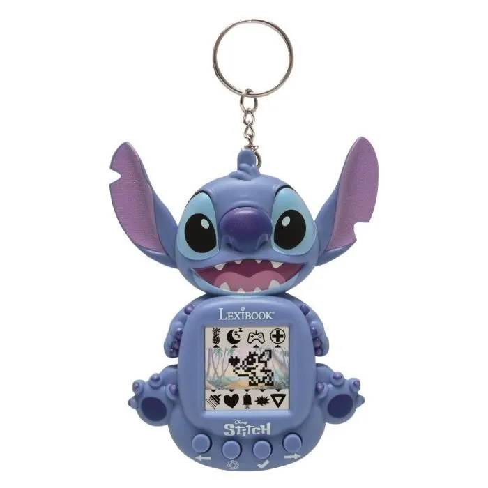 LEXIBOOK Mon compagnon virtuel Stitch, My Best-e, Console de jeu portable pour enfants, Ecran colorisé, Disney, JLMB10D, Dès 5 ans-1