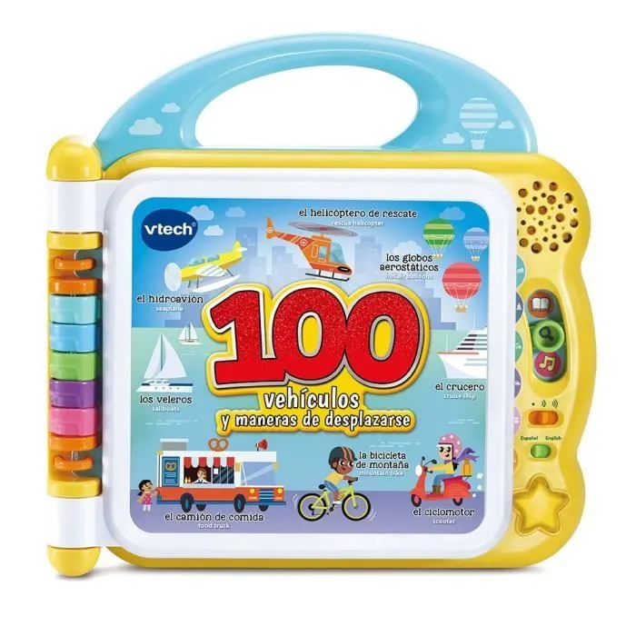Jouet éducatif - VTech - Mes 100 Premiers Mots bilingues - 24 mois - Multicolore - 1 joueur ou plus-0