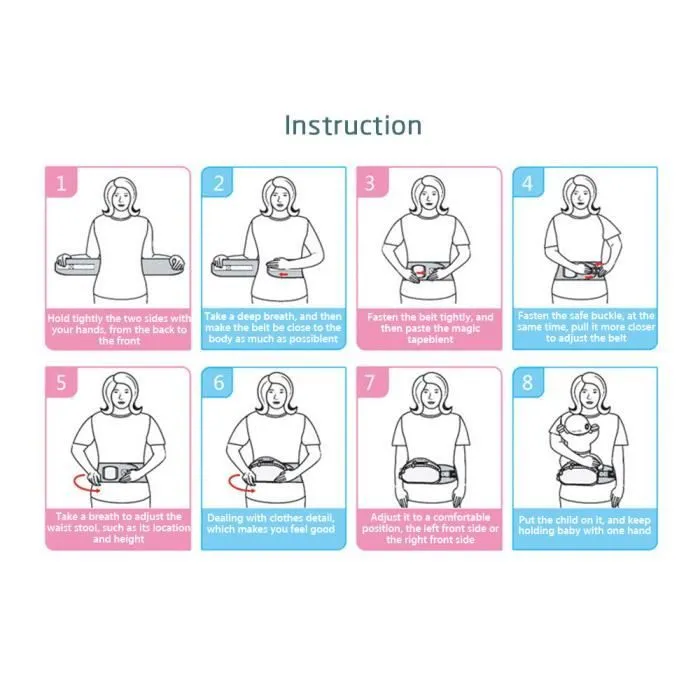 Porte-bébé Ventral et Dorsal Randonnée 4 en 1 Sac à Dos Respirant pour Vacances Sportives - Grey-2