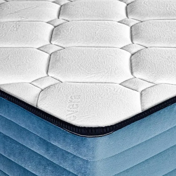 Matelas 140x200 cm, BestSeller, 20cm, mousse mémoire de forme, indépendance du couchage, face été/hiver-2