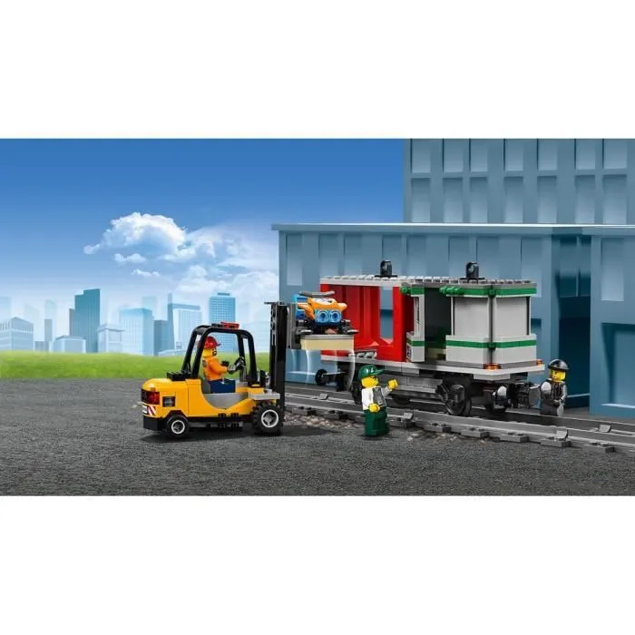 LEGO® City 60198 Le Train de Marchandises Télécommandé-3