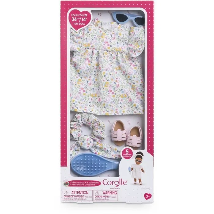 Coffret Beaux Jours & Accessoires - COROLLE - 5 accessoires - pour poupée 36cm Ma Corolle - dès 3 ans-1