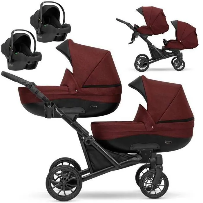 Poussette trio pour jumeaux deals