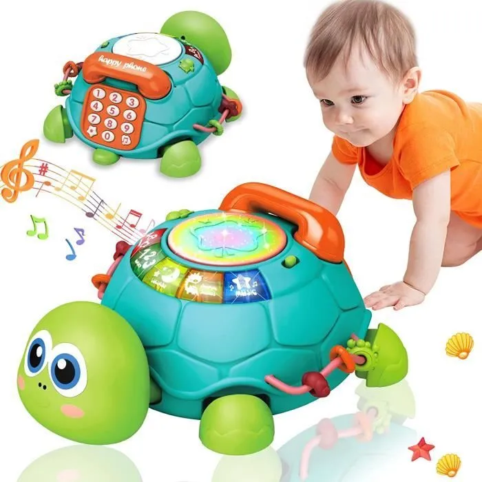 Jouet d'établi pour Enfant 1 an avec Musique et Lumières Jeux Educatif pour Bébé 1 2 3 Ans Fille Garçon Parfait pour Les Cadeaux-0