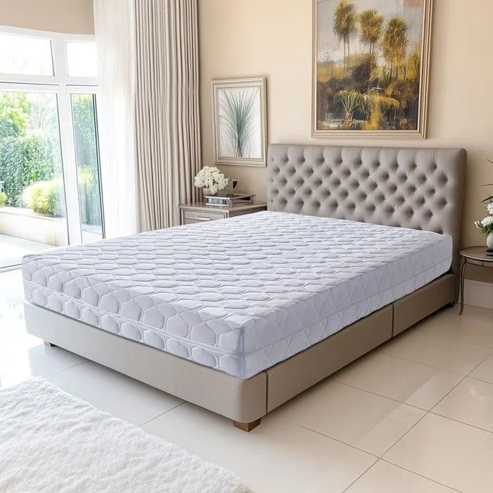 Matelas 120x200 cm Mousse Poli Lattex Indformable - epaisseur 20 cm - Dhoussable - Soutien Souple Oreiller Mmoire de Forme-2