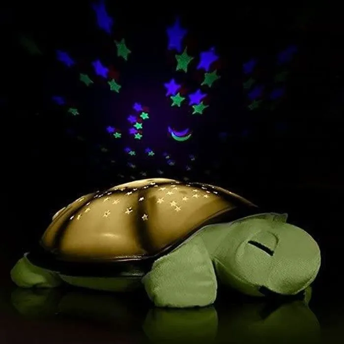 Veilleuse Projecteur Bébé - SENSBUN - Tortue Musicale - LED Lumière Nuit Enfant Fille Garçons - Vert-0