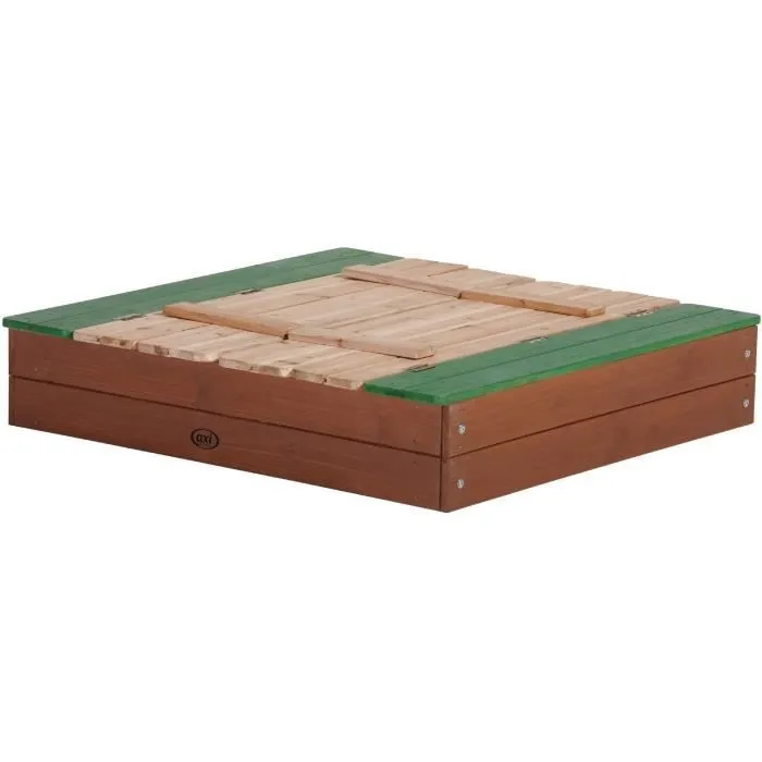 Bac à Sable Enfant AXI Ella - Bois avec Couvercle - 100 x 95 cm-2