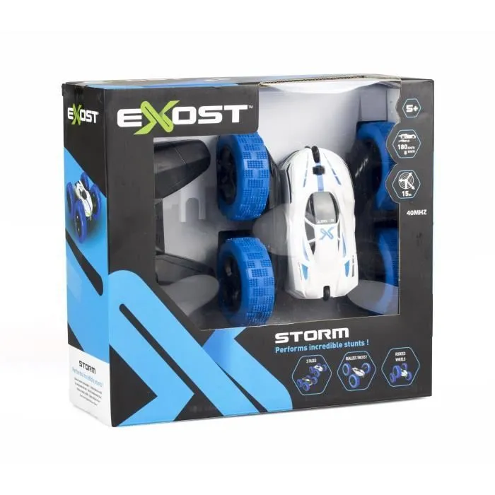 Voiture Télécommandée EXOST New Storm - Cascades Assurées - Couleur Aléatoire Bleu ou Vert - 15cm-1