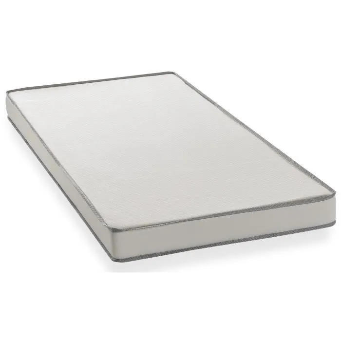 Matelas mousse 90 x 190 cm - DEKO DREAM Huopa - Mousse - Confort ferme - 10 cm - Fabrication européenne-1
