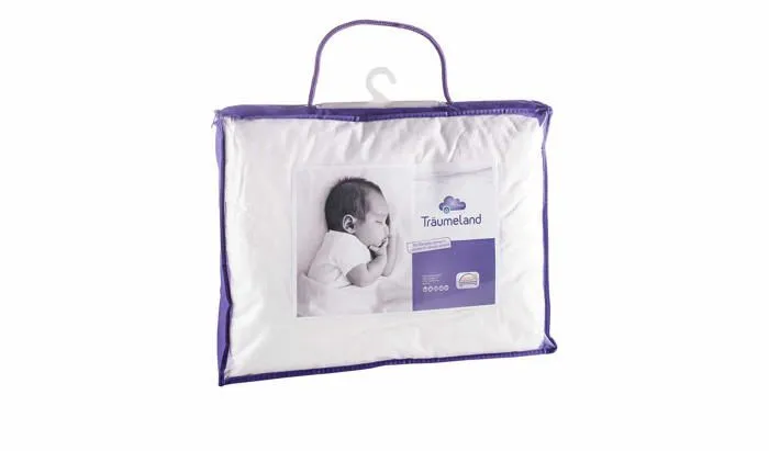 Träumeland - T060561 - Traumeland Couette pour bebe avec garnissage 100% duvet certifie Downpass Blanc 100 x 135 cm-1