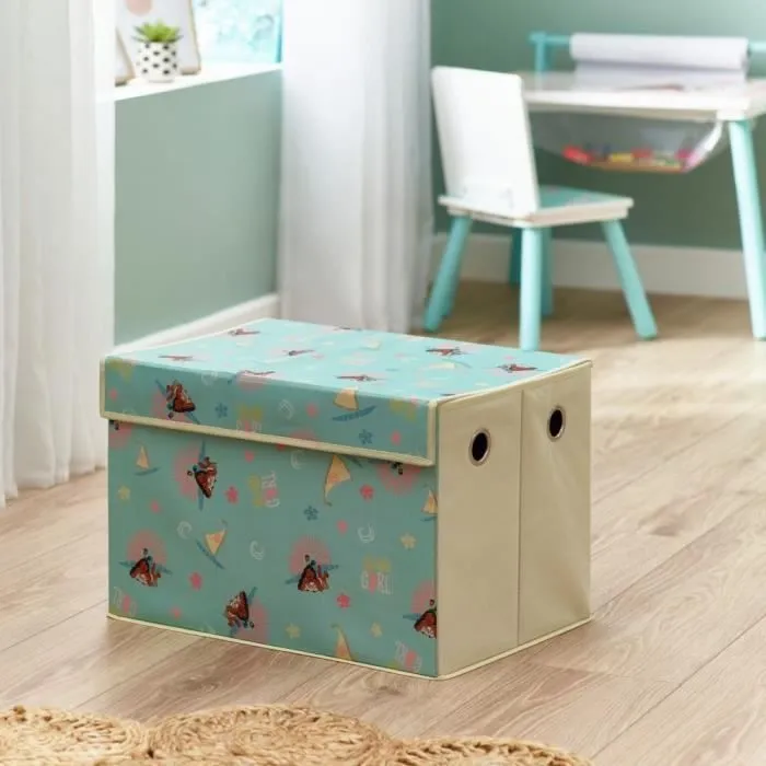 Conteneur de jeux - DISNEY - Vaiana - Grand en tissu - Pliable - Avec couvercle rabattable-1