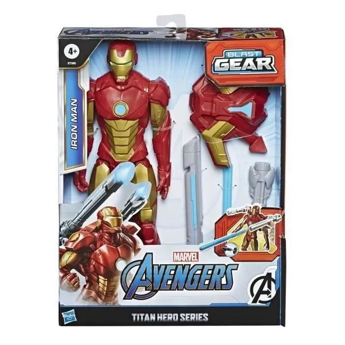 Figurine Iron Man de 30 cm - AVENGERS - Titan Hero Blast Gear-1