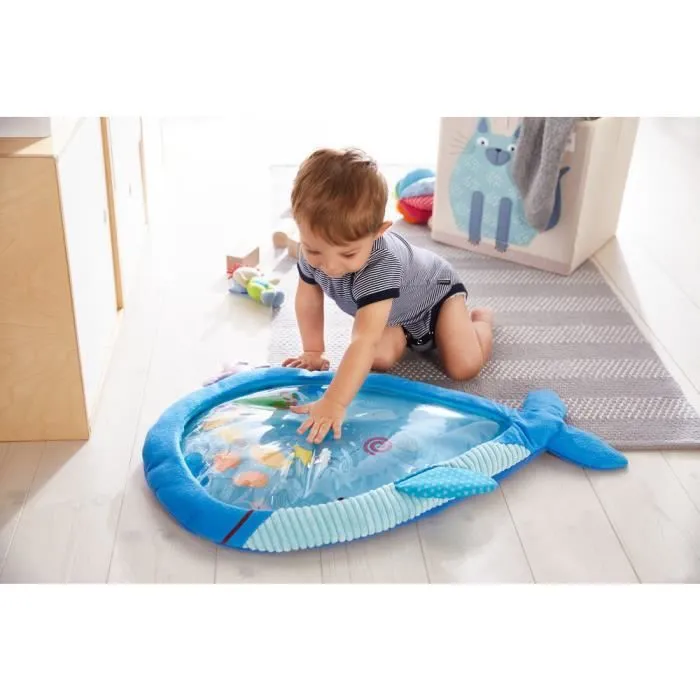Haba tapis de jeu aquatique Grande baleine junior 65 x 55 bleu-1