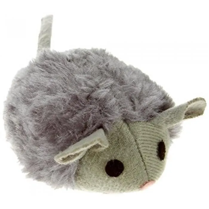 Jouet en peluche - NOBBY - 67410 - Souris avec couinement - Cataire - Gris-0