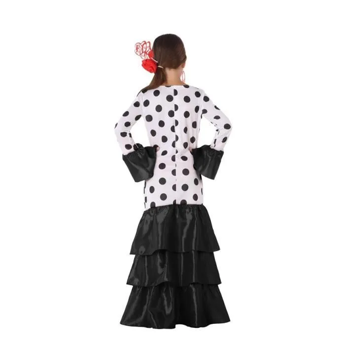 Déguisement flamenco - ATOSA - Noir à pois - Fille - 3-4 ans - 1 robe incluse-2